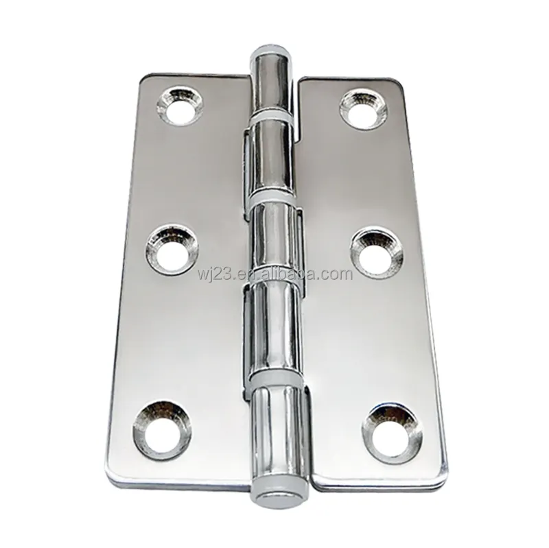 China manufacturer 70x50x2.0mm nice custom Satin Finish stainless steel special holes hinge for aluminum gate