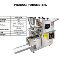Machine à empanadas, raviolis, samosas et dumplings multifonction entièrement automatique, 220V, haute capacité
