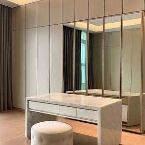 Armario Moderno Personalizado con Puerta de Vidrio, Ecológico, de Gran Capacidad, con Cajones para Accesorios - Product Image 1