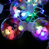 Guirlande lumineuse LED à boules de souhaits, rideau lumineux scintillant, indice de protection IP44, blanc chaud, pour les fêtes de Noël, décoration lumineuse pour les fêtes