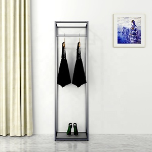 Tienda de montaje Tienda de ropa de mujer Estante de exhibición Gabinete alto estante de exhibición de ropa - Product Image 3