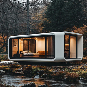 Casa Rodante Completamente Amueblada, Casas Prefabricadas Móviles Tipo Contenedor, Casa Pequeña Tipo Cápsula Espacial <span class=keywords><strong>en</strong></span> <span class=keywords><strong>Venta</strong></span> - Product Image 1
