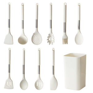 Silicone Spatula <b>Set</b> 11 <b>Pc</b> Non Stick High Temp Resistant Kitchen Utensils For Cooking - Product Image 5