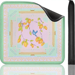 Tapis de jeu de Mahjong imprimé Jongyance (33x33) antidérapant et insonorisant pour jeux de société Mahjong et dominos - Product Image 1
