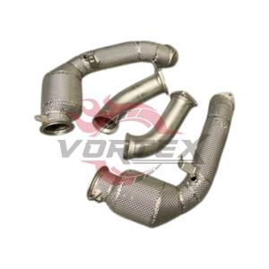 Vortex 304 Stainless Steel High Flow Catted Downpipe Direct Fit for BMW F95 F96 X5M X6M 4.4TT LCI <b>Performance</b> - Product Image 2