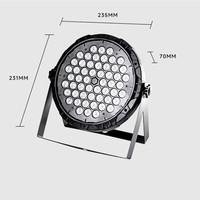 Prix usine 54 60 Led Par Light RGB Stage Lampes DMX512 Night Club Party Lights pour Pub Bar Show Room