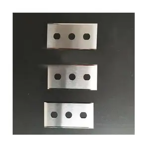 2024 Industrial Use Carbon Steel Thin Material Cutting 3 Hole Blades Of Clean Scraper/ Round Angle