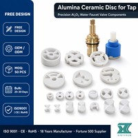 Pièces en céramique industrielle SINTYRON, disque en céramique d'alumine pour robinets, tailles personnalisables, haute précision