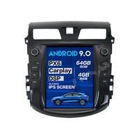 4 + 64G Tesla Stijl Screen Android 9.0 Auto Multimedia Speler Voor Nissan Tiida Versa 2008-2011 Auto gps Audio Radio Stereo Head Unit