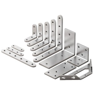 Poluoni – supports d'angle en acier inoxydable, connecteurs à angle droit de 90 degrés pour meubles, armoires, étagères, accessoires de quincaillerie - Product Image 1