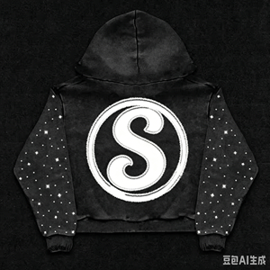 Sweat-shirts à capuche zippés personnalisés avec logo, style streetwear, en coton lourd, <span class=keywords><strong>patchwork</strong></span> imprimé, 100% coton, écologiques, vintage, en polaire <span class=keywords><strong>pour</strong></span> l'hiver, <span class=keywords><strong>pour</strong></span> hommes - Product Image 4