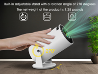 Proveedor de Fábrica, Proyector LED LCD de 5000 Lúmenes con Wifi, Resolución Nativa de 600p, Android Full HD, Mini Cine en Casa, Proyectores 4K
