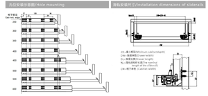 可定制的按压释放系统 无需工具 平滑静音的推拉滑轨 - Product Image 5