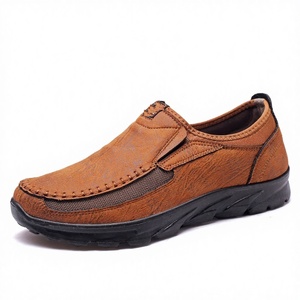 Skin Friendly Thick PU Sole <b>Oversized</b> Mens Flat Walking Style Moccasins Shoes Loafer Mesh Lining Fashion Trend Spring Summer - Product Image 2