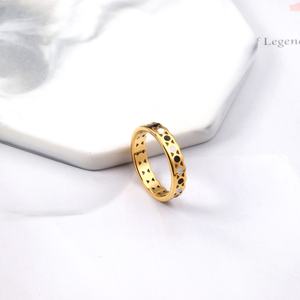 Nouveaux modèles de bagues en or tendance 2021 pour hommes, bagues ouvertes réglables - Product Image 5
