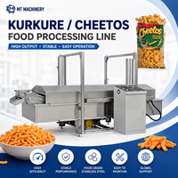 Machine d'extrusion automatique de céréales soufflées, ligne de production de snacks Cheetos Kurkure avec capacité personnalisable