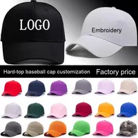 Casquette de baseball en coton Logo publicitaire Protection solaire brodée Chapeaux de baseball vierges Chapeau de voyage en gros
