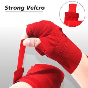 Pembalut Tangan Tinju VIGFIT Katun Berkualitas Tinggi Velcro Lebar 2.5M 5M Semi Elastis Logo Kustom Ukuran Kustom Warna Kustom untuk Tinju - Product Image 5