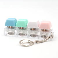 Porte-clés LED créatif en gros avec touches de clavier lumineuses, plusieurs options de couleurs, jouet anti-stress