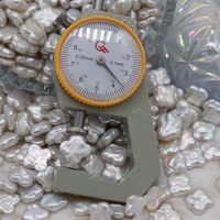 Perles d'eau douce baroques naturelles de qualité AAA en vrac, forme trèfle à quatre feuilles, blanches, 10-14 mm, sans trou, pour la fabrication de bijoux