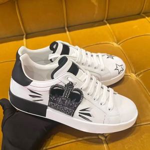 Men's Women's Black <b>White</b> Luxurious Designer Casual Breathable Mesh Sneakers Lace-Up High-<b>Heeled</b> School-Style Couple's Brand - Product Image 1