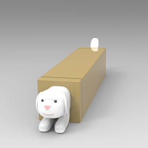 Sillas de espera de ocio para tienda de mascotas Y047, asiento informal con forma de cachorro de animales de dibujos animados personalizados FRP, Banco de arte para jardines de infantes - Product Image 4