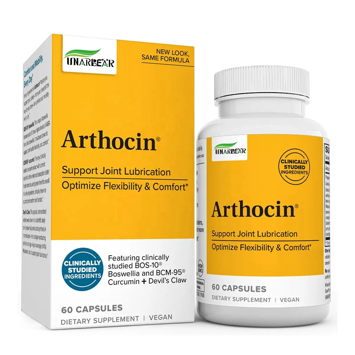 Private Label Support Joint Lubrication Optimize Flexibility Comfort Collagen Vegan Arthocin Curcumin Capsules