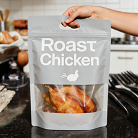 Sacs d'emballage pour rôtisserie anti-buée Haodong, personnalisés, en plastique laminé, pour poulet rôti au micro-ondes