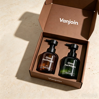 Bouteille en verre vide de 350 ml (12 oz) ronde, couleur ambre verte, pour savon liquide, shampoing, avec pompe à lotion en plastique, pour usage domestique ou hôtelier