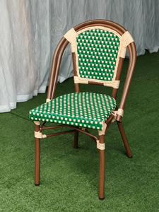 Juego de sillas modernas Whosale para terraza, sillas de bistró francés, silla de jardín de aluminio para exteriores, ratán ecológico - Product Image 2