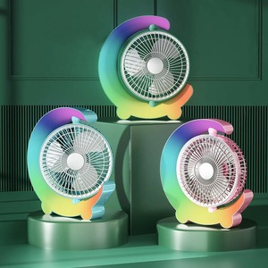 Nouveau mini ventilateur portable, recharge USB, silencieux, avec lumières LED, ventilateur de camping, vent puissant, adapté à la maison, au bureau et à l'école - Product Image 1