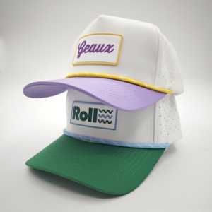 Gorra de Golf Impermeable de Cinco Paneles con Emblema de Silicona Personalizado, Bajo MOQ, OEM, Perforada con Láser, Transpirable, Estándar, Suministro Confiable - Product Image 2