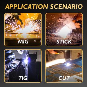 Casco de Soldadura Automático de 3.94 x 2.34 Pulgadas, Rango de Sombreado 4/5-9/9-13, Color Real, con Visor Abatible 1/1/1/1 - Product Image 6