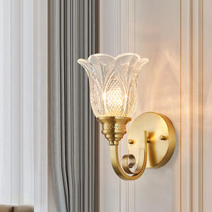ウォールライト屋内モダンウォールランプヴィンテージクリスタルインテリアライトウォールランプLED廊下照明用 - Product Image 2