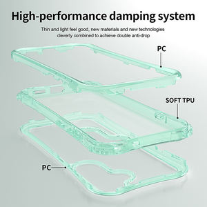 1 एयर बैग ब्रांडेड सेल फोन शॉकप्रूफ पारदर्शी कवर मामले में सभी मॉडल सैमसंग गैलेक्सी S25 एफे मामले कवर - Product Image 6