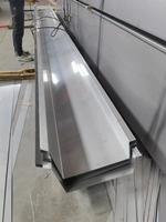 Gouttières de toiture en acier inoxydable 304/316L en forme de U, antistatiques, pour eaux pluviales, conformes à la norme ASTM, à trous ronds/carrés, polyvalentes