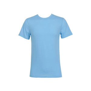 Camisetas de tela de punto de 200 gramos personalizadas del fabricante, estampado teñido liso informal en blanco muy barato para hombres - Product Image 4