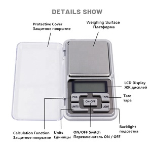 ว้าวเทคขนาดกระเป๋า500กรัม0.01กรัมเครื่องชั่งเครื่องประดับมีความแม่นยำสูงฝาครอบป้องกันแบบดิจิตอลใสเครื่องชั่งอาหารยาสูบสมุนไพรอิเล็กทรอนิกส์ - Product Image 3