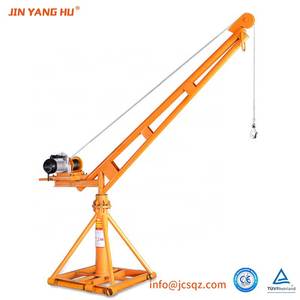 JIN YANG HU Mini Lift Monkey Jib <strong>Crane</strong> 360 Degree With Electric Hoist Outdoor <strong>House</strong> Construction Industry Materials Portable