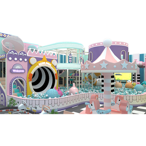 Qiaoqiao - Parque Infantil Interior de Diseño Personalizado de 270 m² para Niños, Equipo de Juego Suave, <span class=keywords><strong>Castillo</strong></span> Inflable, Set de Juego Color Macaron - Product Image 1