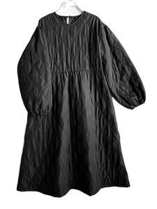 Export Quality Women's Quilting Diamond-shaped Warm <strong>Winter</strong> Casual Natural Waist Slim Fit Cute Knee-Length A-Line Elegant <strong>Dress</strong> - Product Image 6