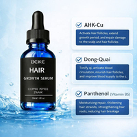 Sérum de croissance capillaire BEIKE OEM GHK-Cu AHK-Cu, soin épaississant du cuir chevelu et stimulant la pousse des cheveux, bloqueur de DHT, kératine, biotine, AHK-Cu