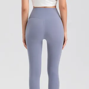 LULU Großhandel Kompressionsleggings Damen Po-Lifting hochtaillierte nackte Yoga-Hose stretchy Sportleggings