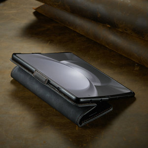 CaseMe pour <span class=keywords><strong>Samsung</strong></span> Z Fold 5 étui à rabat rétro magnétique pratique luxe étui à rabat en cuir pour <span class=keywords><strong>Samsung</strong></span> Z Fold 5 4 <span class=keywords><strong>3</strong></span> étui portefeuille - Product Image 5