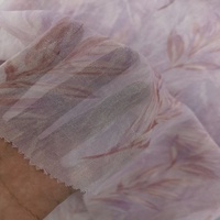 Tissu tissé léger 100% polyester imprimé fleurs, résistant à l'abrasion et aux plis, pour vêtements et chemisiers pour filles et femmes