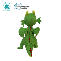 Dinosaure personnalisable de haute qualité et peluche Dragon du nouvel an chinois avec remplissage en coton PP couleur verte