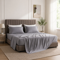 Parure de lit en soie de mûrier pure 22 mommes, style 2019, comprenant taie d'oreiller, drap et housse de couette