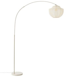 Lampadaire géométrique blanc minimaliste avec source de lumière LED et commande par interrupteur pour salon, coin canapé, bureau, villa, salle d'exposition - Product Image 5