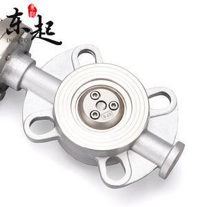 D673W-16PC Hard <b>Seal</b> Pneumatic Wafer Butterfly Valve Dn100 National Standard For Weak Acid And Base Media Industrial Use - Product Image 1