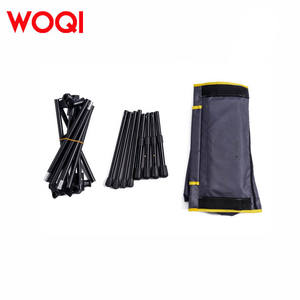 Silla plegable Woqi de aluminio con respaldo ajustable, silla de jardín para exteriores, para senderismo, viajes, pesca, color negro - Product Image 1